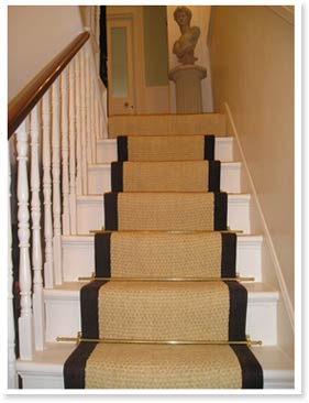 Stair Runner Coir Bleach