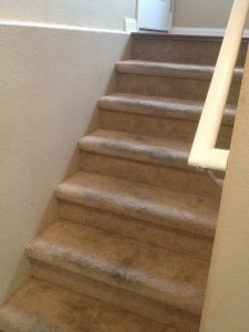 stair carpet-dirty stairs